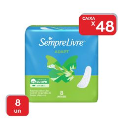 Absorvente Sempre Livre Suave Sem Abas - 48x8 Un -... - Atacado Mirim