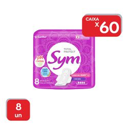Absorvente Sym Suave Com Abas - 48x8 Un - 15640 - Atacado Mirim
