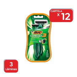 Aparelho de Barbear Bic Comfort 3 Sensitive - 1x12... - Atacado Mirim