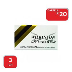 Lâmina De Barbear Wilkinson Sword - 20x3 Un - 203 - Atacado Mirim