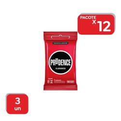 Preservativo Masculino Prudence Tradicional 3Un - ... - Atacado Mirim