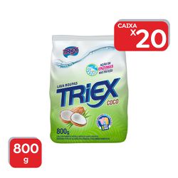Lava Roupas Em Pó Sache Triex Coco 800g - 1x20Un -... - Atacado Mirim