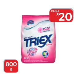 Lava Roupas Em Pó Sache Triex Flowers 800g - 1x20U... - Atacado Mirim
