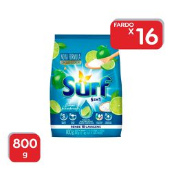 Lava Roupas Em Pó Sache Surf Limão & Bicarbonato 8... - Atacado Mirim