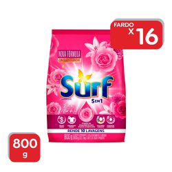 Lava Roupas Em Pó Sache Surf Rosas & Flor Lis 800g... - Atacado Mirim