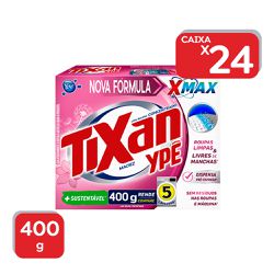 Lava Roupas Em Pó Tixan Maciez 400g - 1x24Un - 187... - Atacado Mirim