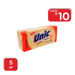 Sabão Neutro Unic Barra 5Un - 1x5Un - 10239 - Atacado Mirim