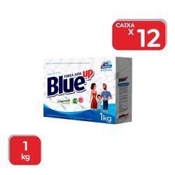 Lava Roupas Em Pó Blue Up Força Azul 1Kg - 1x12Un ... - Atacado Mirim
