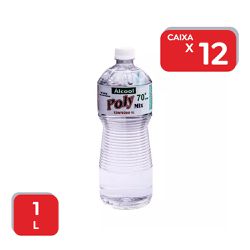 Álcool Líquido 70º Polymix 1L. - 12x1L. - 17883 - Atacado Mirim