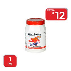 Soda Cáustica Indaiá 1Kg - 1x12Un - 507 - Atacado Mirim