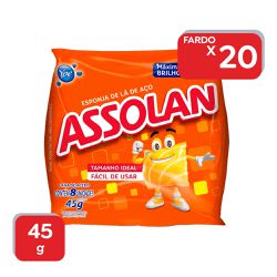 Lã de Aço Assolan Ypê - 20x8 Un - 18835 - Atacado Mirim