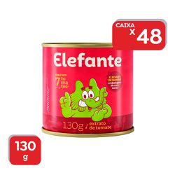 Extrato De Tomate Elefante Lata 130g - 48x130g - 1... - Atacado Mirim