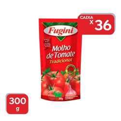 Molho De Tomate Fugini Tradicional Sache 300g - 36... - Atacado Mirim