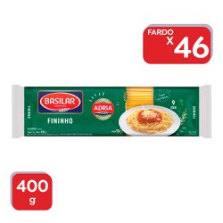 Macarrão Basilar Fininho 400g - 46x400g - 19519 - Atacado Mirim
