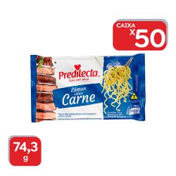 Macarrão Instantâneo Predilecta Carne 74,3g - 1x50... - Atacado Mirim