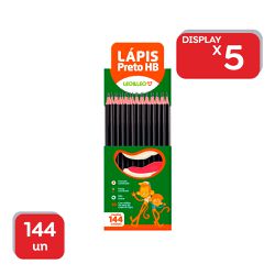 Lápis Preto HB Léo & Léo 144 Un - 19711 - Atacado Mirim