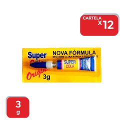 Super Cola Instantânea 3g - Cartela com 12 Un. - 1... - Atacado Mirim