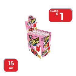 Pirulito Dip Loko Frutas Vermelhas - 1x15Un - 1414 - Atacado Mirim