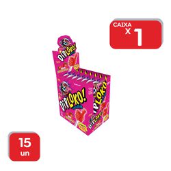 Pirulito Dip Loko Morango - 1x15Un - 1234 - Atacado Mirim