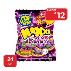 Pirulito Pop Mania Maxxi Energy - 12x24Un - 15368 - Atacado Mirim