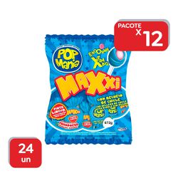 Pirulito Pop Mania Maxxi Framboesa - 12x24Un - 187... - Atacado Mirim