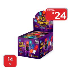 Pirulito Pop Monster Sortidos 14g - 24x14g - 19535 - Atacado Mirim