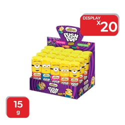 Pirulito Push Pop Minions 15g - 20x15g - 19597 - Atacado Mirim