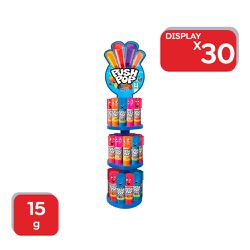 Pirulito Push Pop Torre Duo 15g - 30x15g - 17945 - Atacado Mirim