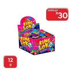 Pirulito Ring Loko Caveira 12g - 30x12g - 18963 - Atacado Mirim