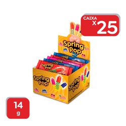 Pirulito Spring Pop Mola 4 Sabores 14g - 25x14g - ... - Atacado Mirim