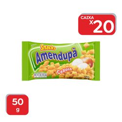 Salgadinho Amendupã Cebola 50g - 20x50g - 1661 - Atacado Mirim