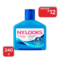 Gel Fixador NY Looks Azul 240g - 1499 - Atacado Mirim