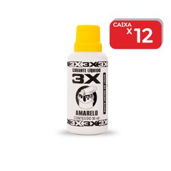 Corante 3X Líquido Bisnaga Amarelo 50ml - 1x12 Un.... - Atacado Mirim