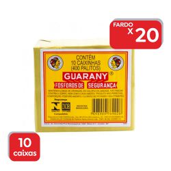 Fósforo Guarany - 20x10 Un - 260 - Atacado Mirim