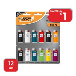 Isqueiro Bic Mini- 1x12 Un - 1877 - Atacado Mirim