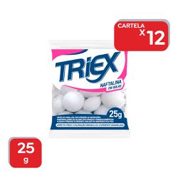 Naftalina Em Bolas Triex 25g - 12x25g - 19237 - Atacado Mirim