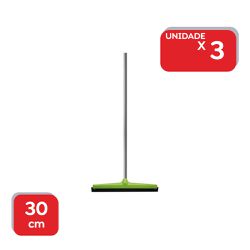 Rodo Plástico 30cm Com Cabo - 3Un - 19787 - Atacado Mirim