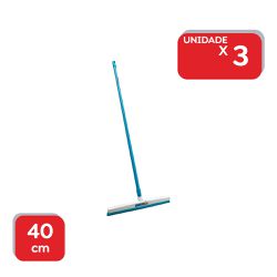 Rodo Plástico 40cm Com Cabo - 3Un - 19789 - Atacado Mirim