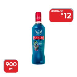 Vodca Askov Remix Blueberry 900ml - 12x900ml. - 13... - Atacado Mirim