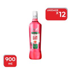 Vodca Askov Gin Morango 900ml - 12x900ml. - 19625 - Atacado Mirim
