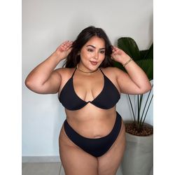 Biquíni Plus Size Aro Único Fio Duplo Preto 0107.2... - lOJA ONLINE MODA PLUS SIZE