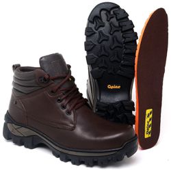 Bota De Couro Work Café C.a 48.011 - BOTAWORKPCAFE... - Atacado da Moda