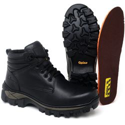 Bota De Couro Work Preta C.a 48.011 - BOTAWORKPR00... - Atacado da Moda