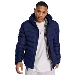 Jaqueta Puffer Bobojaco Masculina Azul Marinho - J... - Atacado da Moda