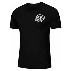 Camiseta Personalizada Dry Fit Masculina Preta - C... - Atacado da Moda