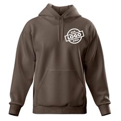 Blusa De Moletom Canguru e Capuz Marrom Personaliz... - Atacado da Moda