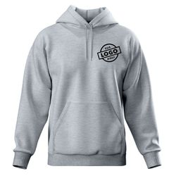 Blusa De Moletom Canguru e Capuz Cinza Personaliza... - Atacado da Moda