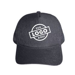 Boné Preto Telinha Personalizado Snapback - BNTL-P... - Atacado da Moda