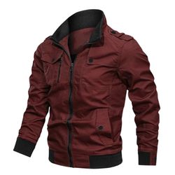 Jaqueta De Sarja Forrada Masculina Vinho - JQSARJA... - Atacado da Moda