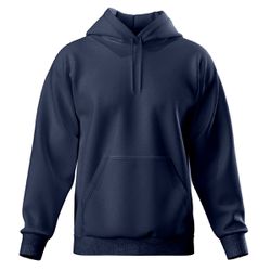 Blusa De Moletom Canguru e Capuz Azul Marinho - ML... - Atacado da Moda